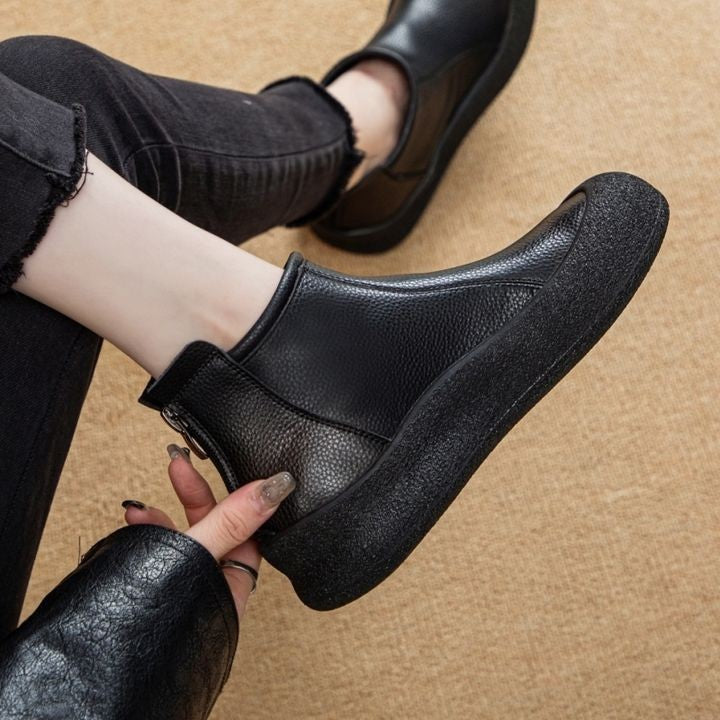 Vintage Womens Boots With Soft Soles For Comfort Casual Style And Versatile Wear