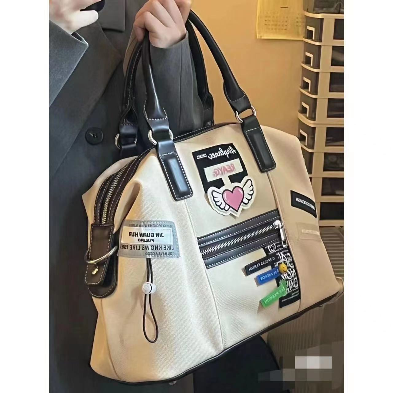 Niche Design Vintage Creative Label Bag
