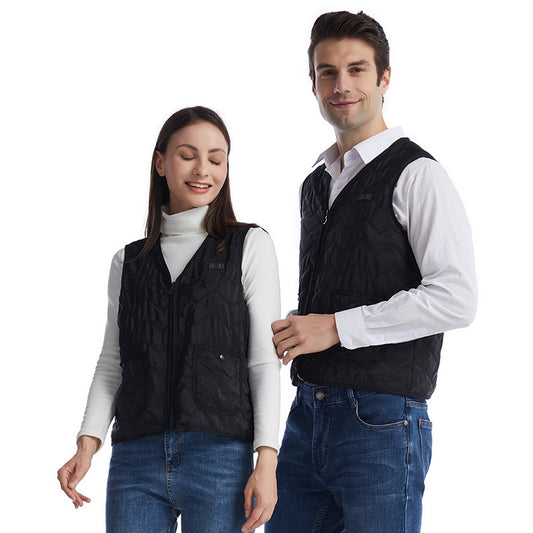 V-neck Heating Vest Carbon Fiber Electric Heating Vest