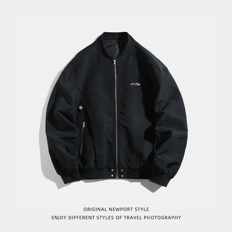 Side Loose-leaf Design Pilot Jacket Jacket