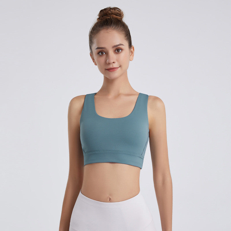 New European And American Nude Sports Bra Women's Breathable