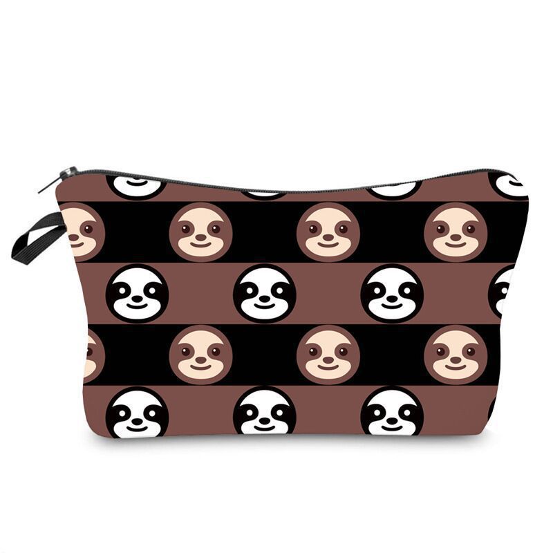 Women's Printed Waterproof Canvas Makeup Clutch Bag