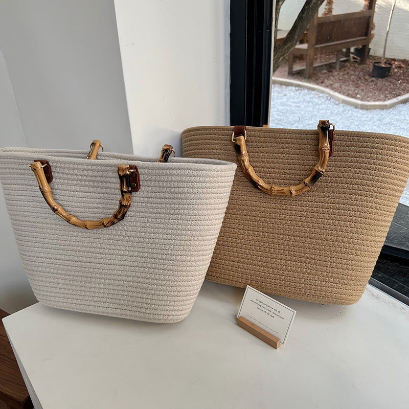 Women's Fashionable New Imitation Bamboo Knot Handbag