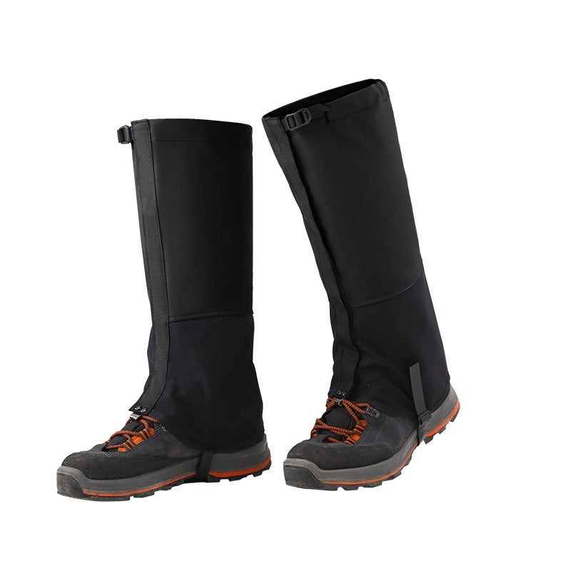 Outdoor Hiking With Plush Snow Cover