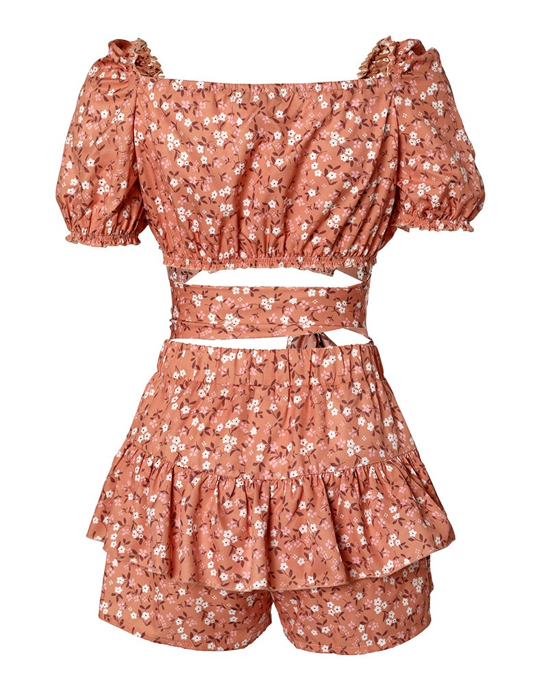 Women's Floral Sexy Jumpsuit Suit