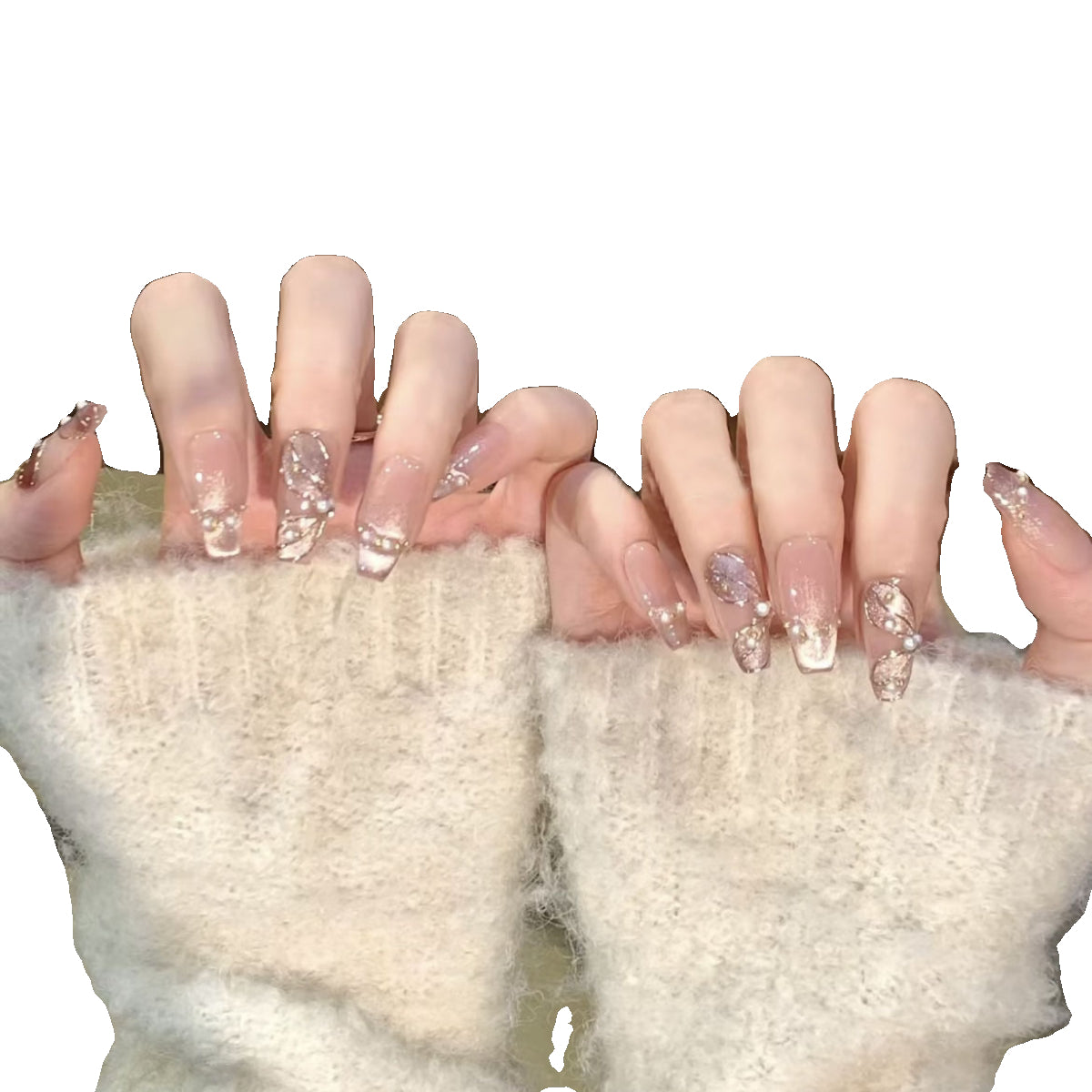 The Mermaid Princess Wears An Alligator Tail Ribbon And Has Beautiful Manicured Nails.