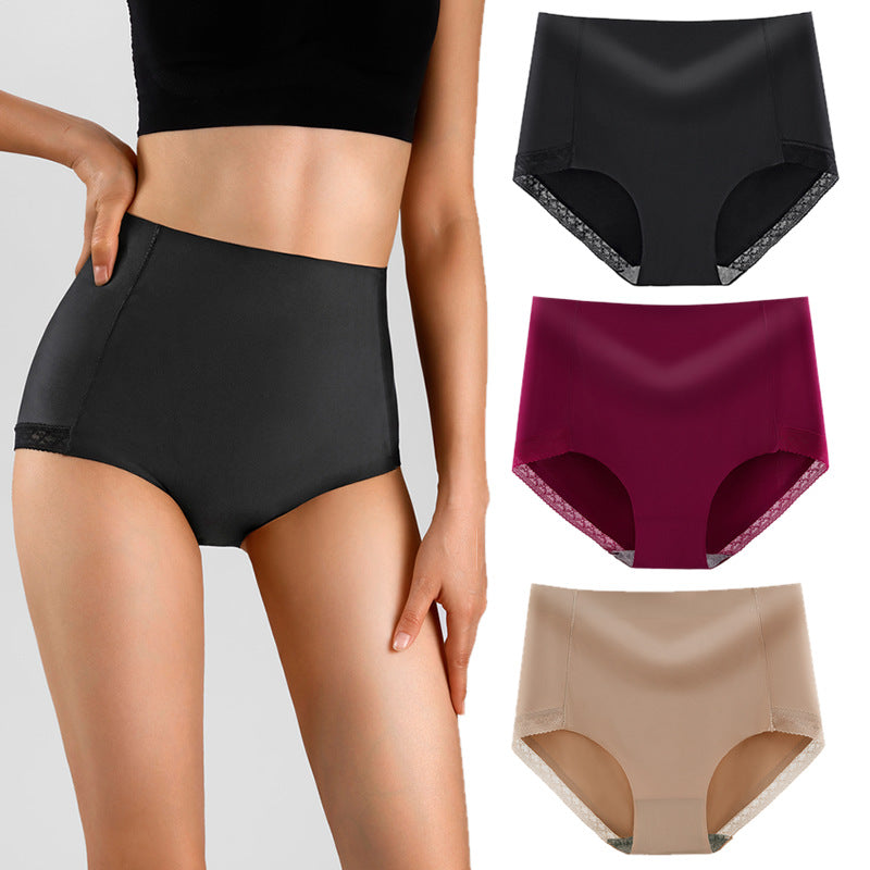 Sexy Lace Hip-Lifting Tummy-Control High-Waist Viscose Underwear