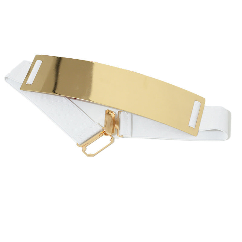 Europe And America Hot Selling Fashion Sequin Mirror Metal Belt