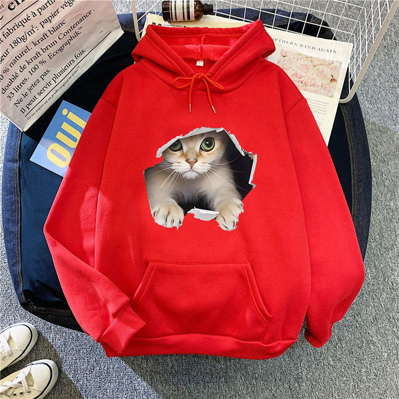 Women's Printed Casual All-Match Padded Jacket With Fleece Lining