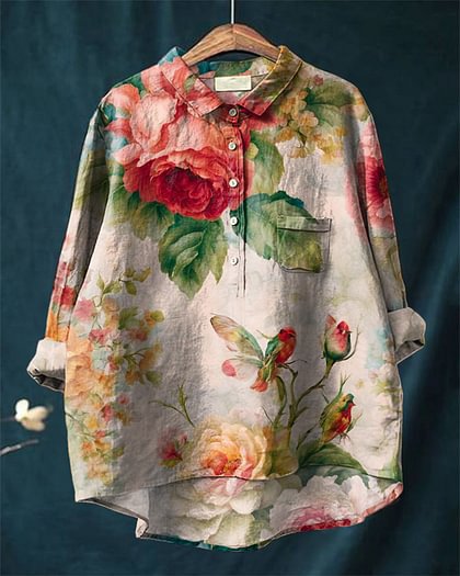 European And American-style Long-sleeve Women's Shirts