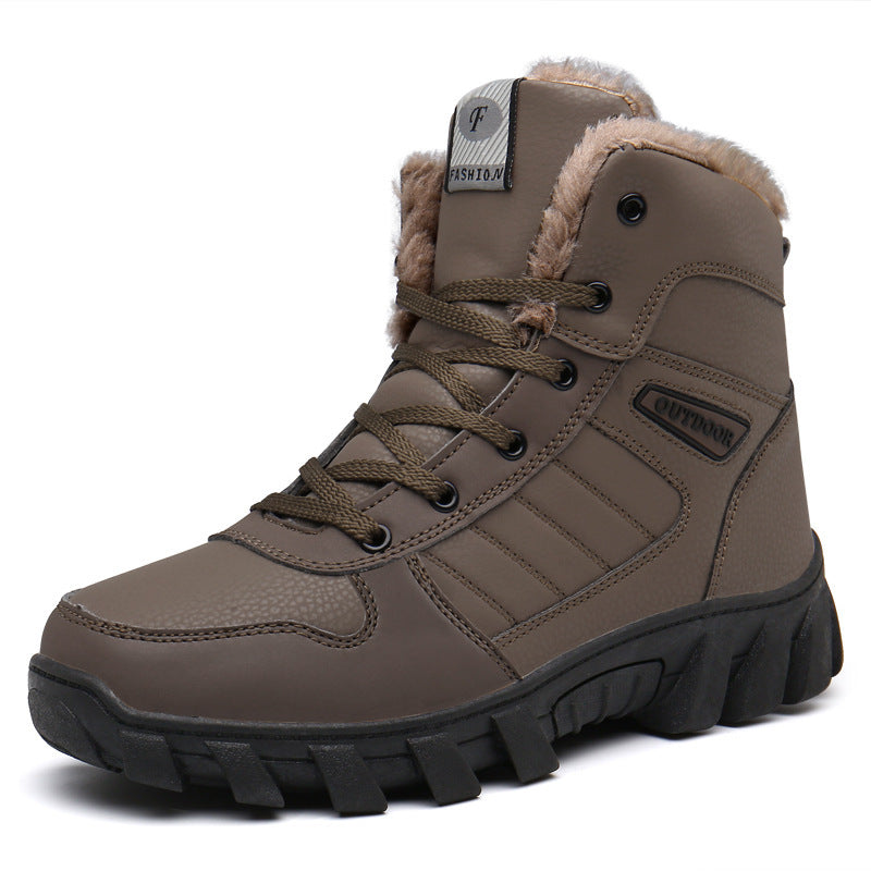 Lace-up Anti-slip Couple Snow Boots Winter 910