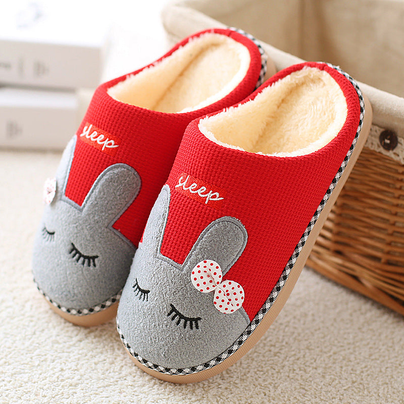 Deerskin Flannel Sole Home Cotton Shoes Japanese Series