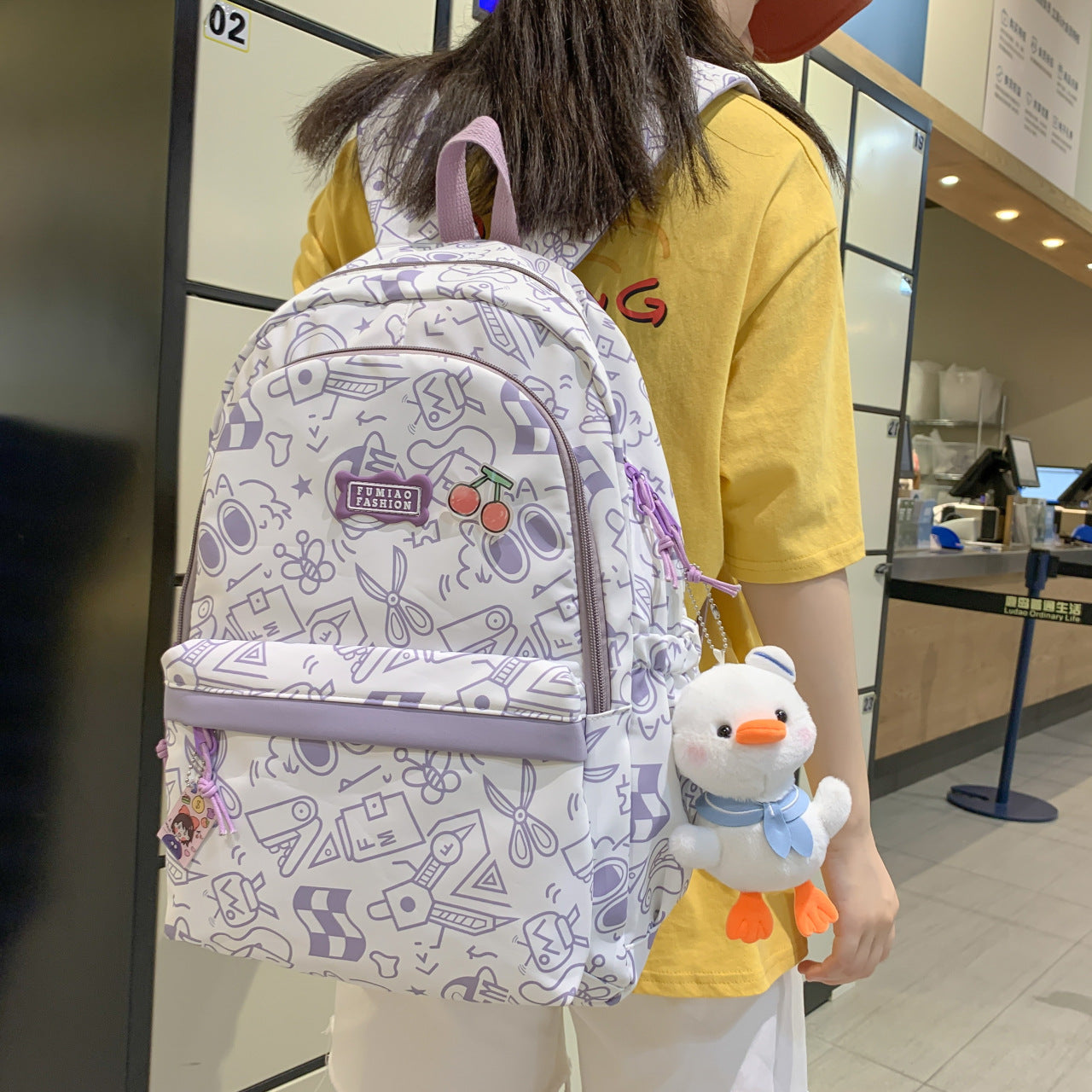 Women's Ins Cute Large Capacity Backpack