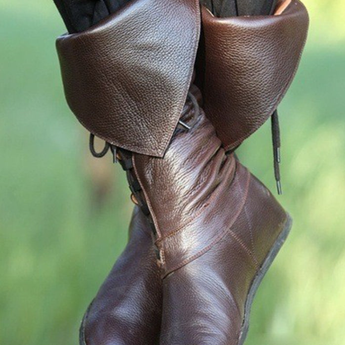 Autumn And Winter European And American Women's Retro Medium Roman Boots