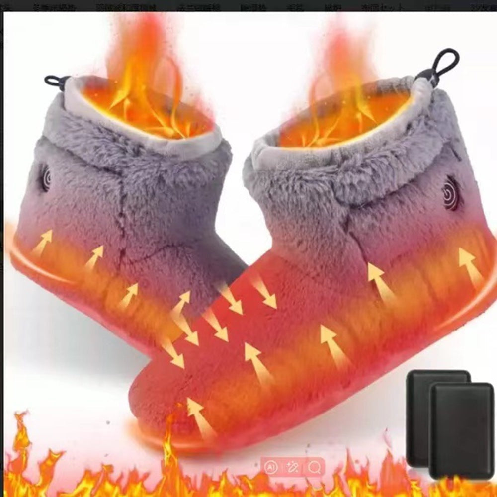 Mobile Heated BootsElectric Heated ShoesWarming Slippers For Home Use Heat-generating Boots