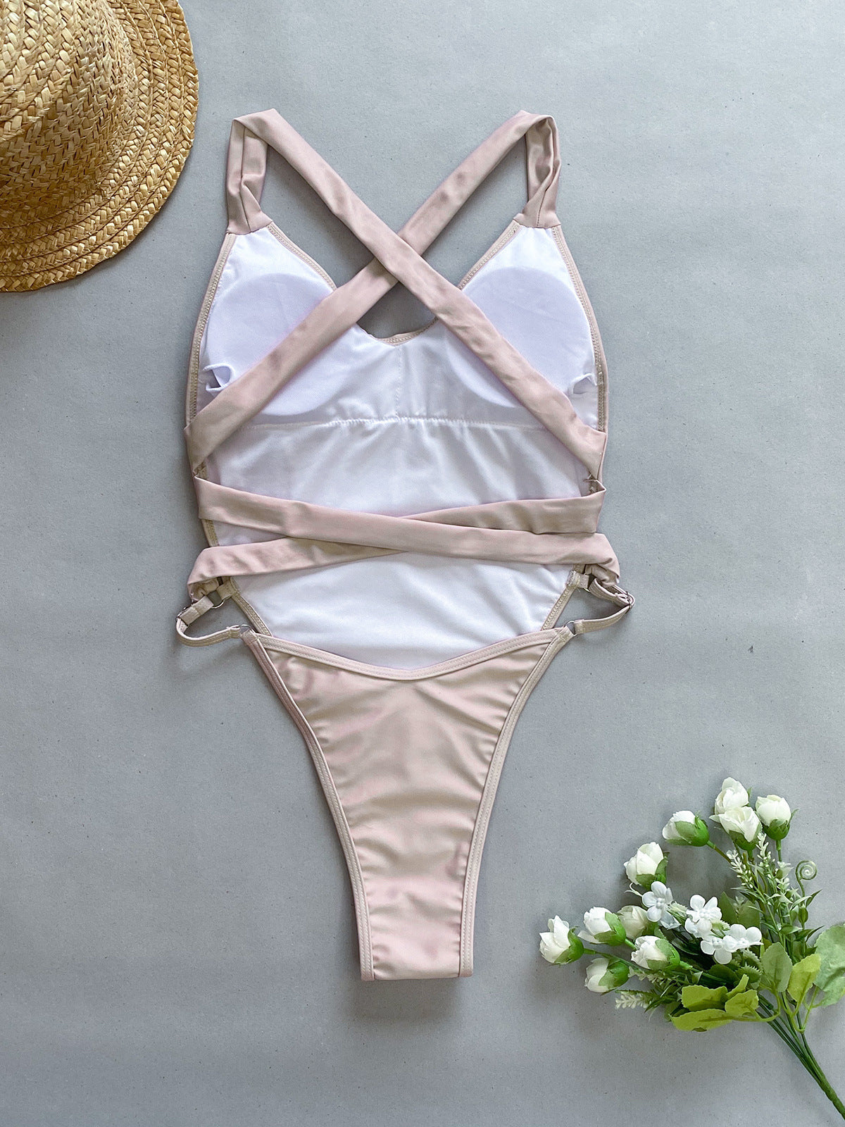 Women's Bikini One-piece Stitching Swimsuit