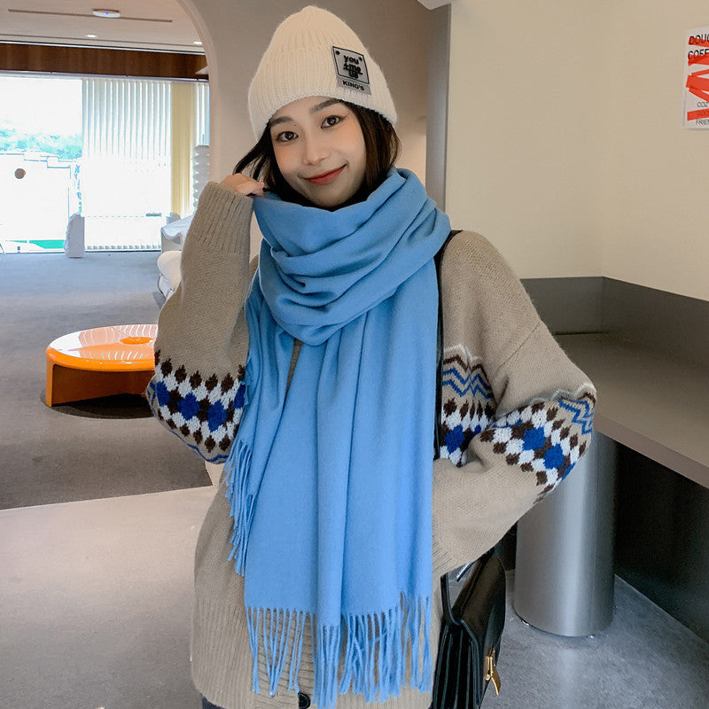 Men's Fashion Solid Color Scarf Shawl