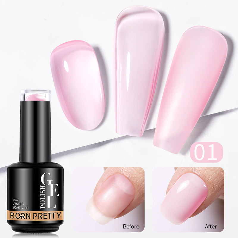 Nail Color Powder Transparent Function Phototherapy Plastic