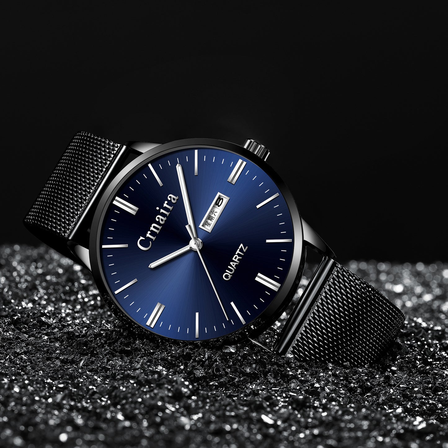 Men's Pointer Display Casual Waterproof Quartz Watch