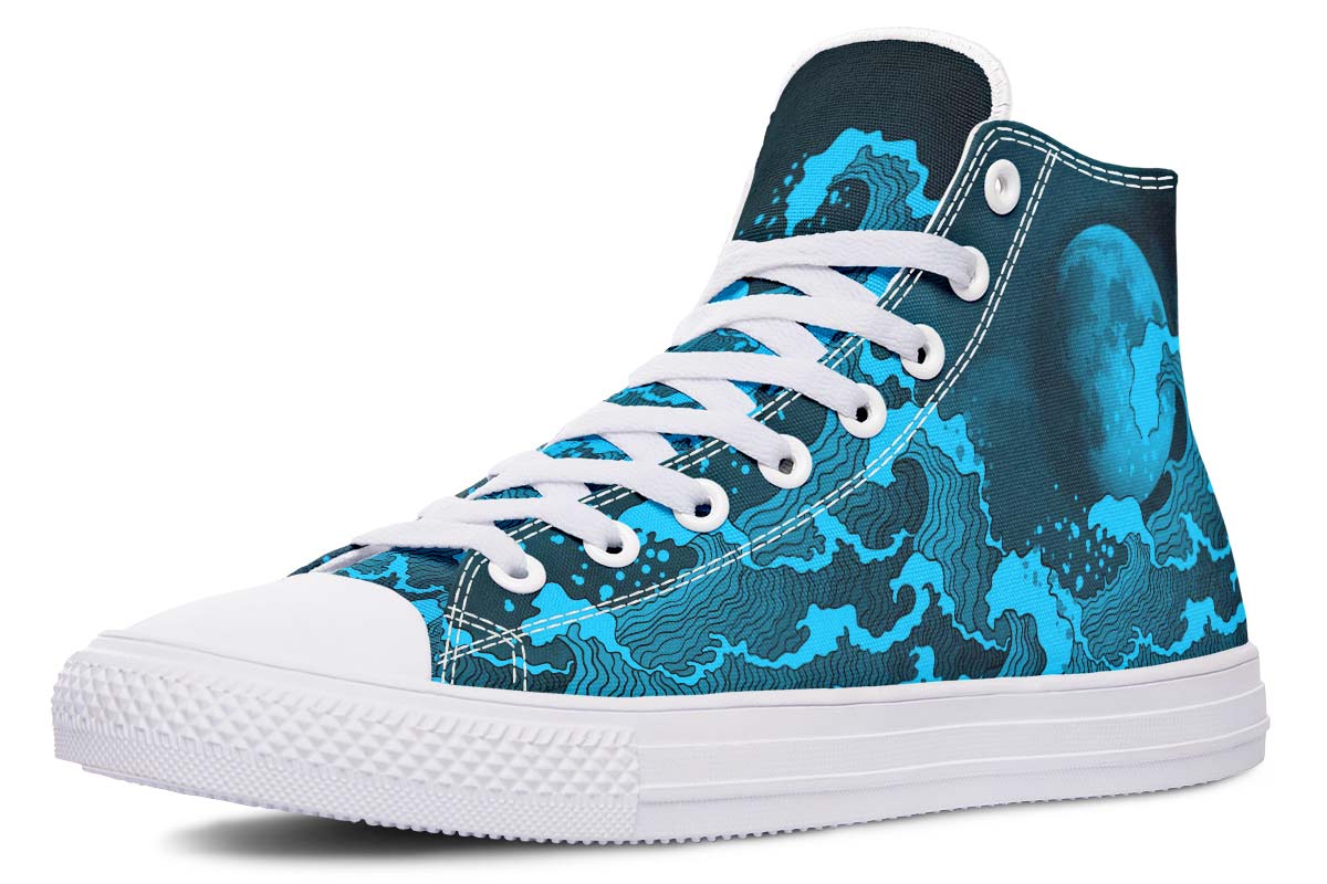 Printed Couple High-top Canvas Shoes