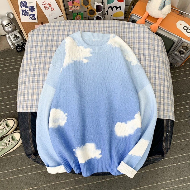 Autumn And Winter Casual Couple's Knitted Sweater Top