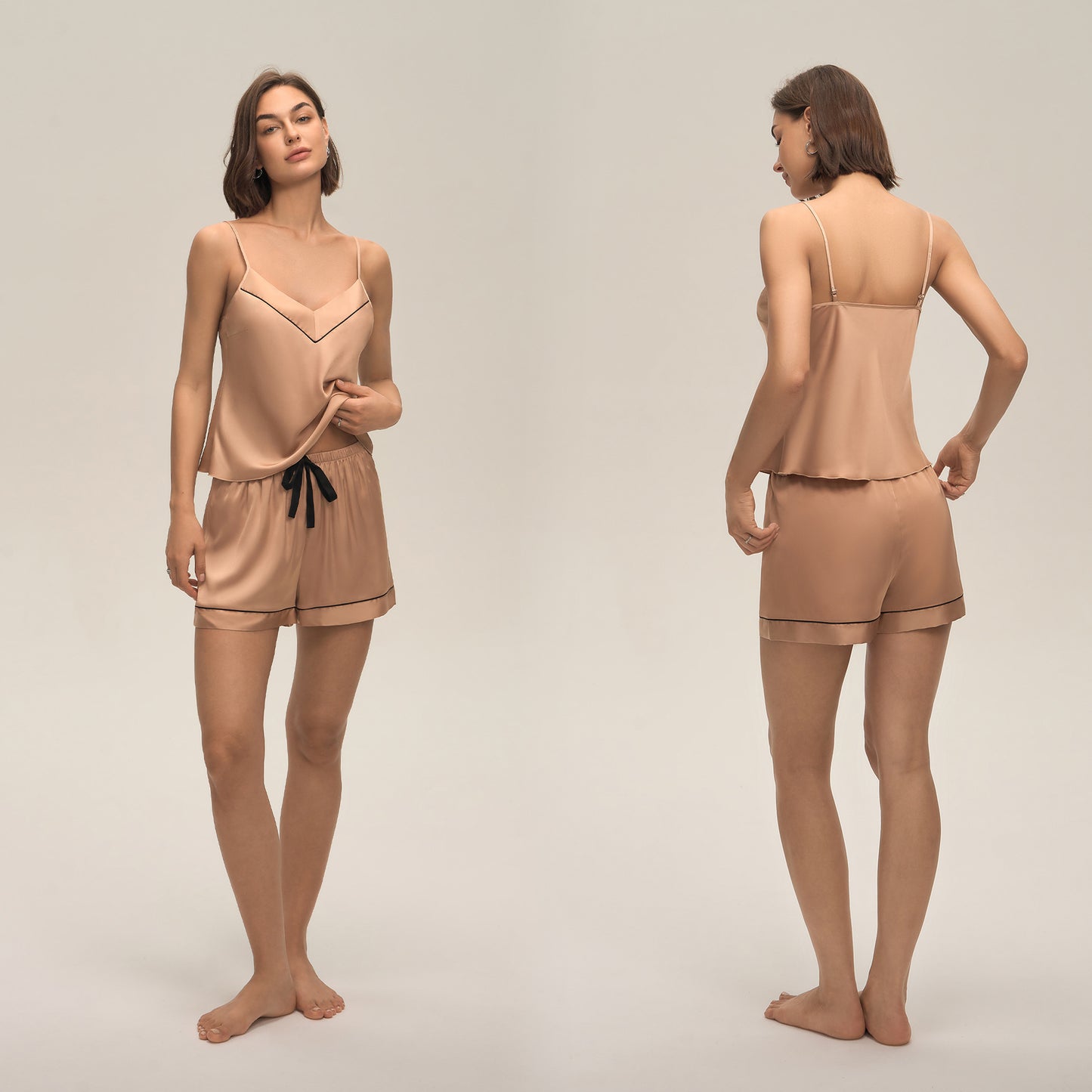 Suspender Shorts Set Two Piece Pajama And Loungewear Set