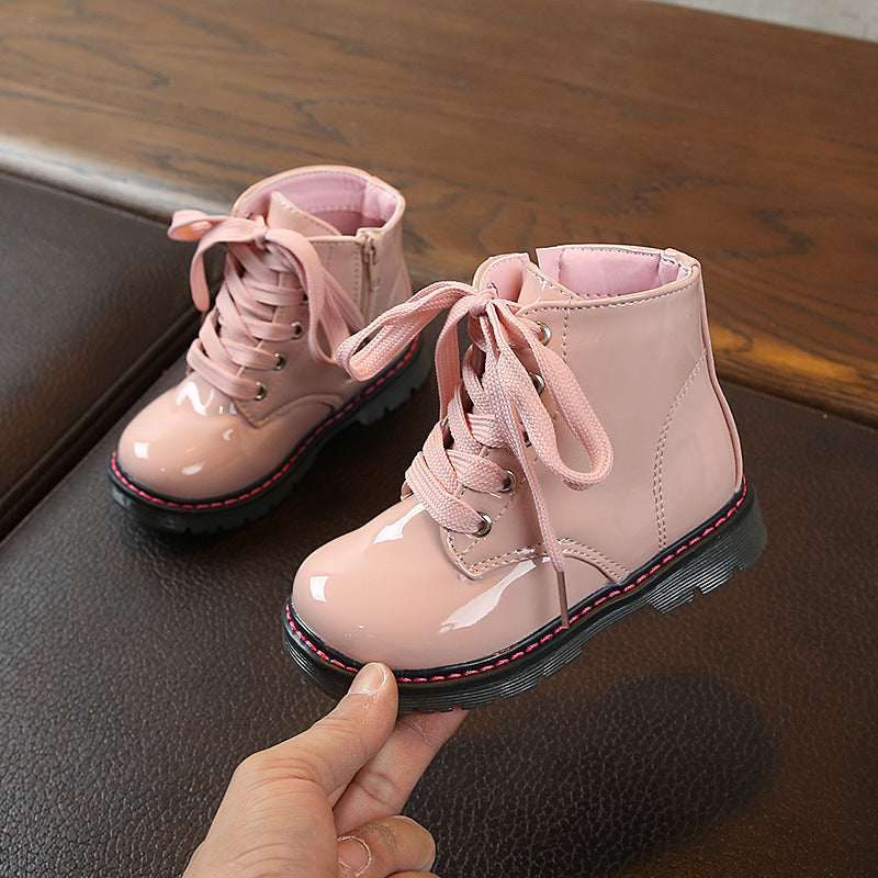 Boys And Girls Fashion Non-slip Beef Tendon Soft Bottom Boots
