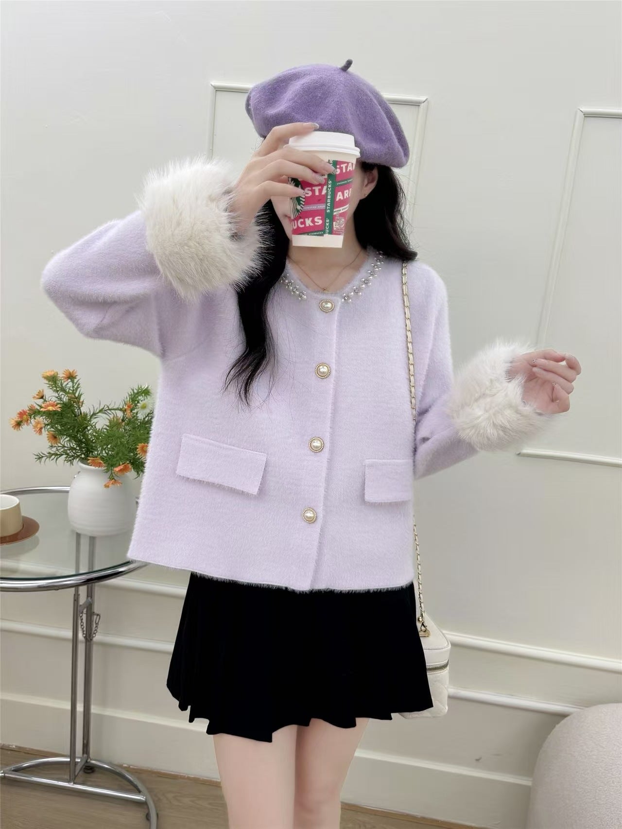 Chanel-style Knitted Cardigan Autumn New Arrival Women's Sweater Jacket
