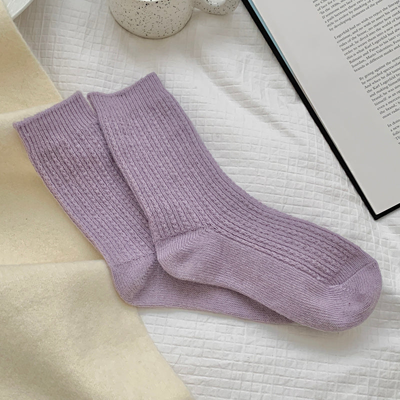 Womens Thickened Thermal Fleece-lined Wool Socks