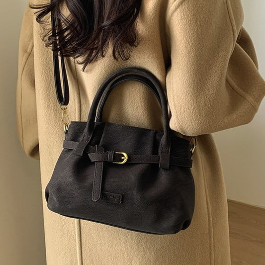 Stylish Matte-finish Crossbody Shoulder Bag