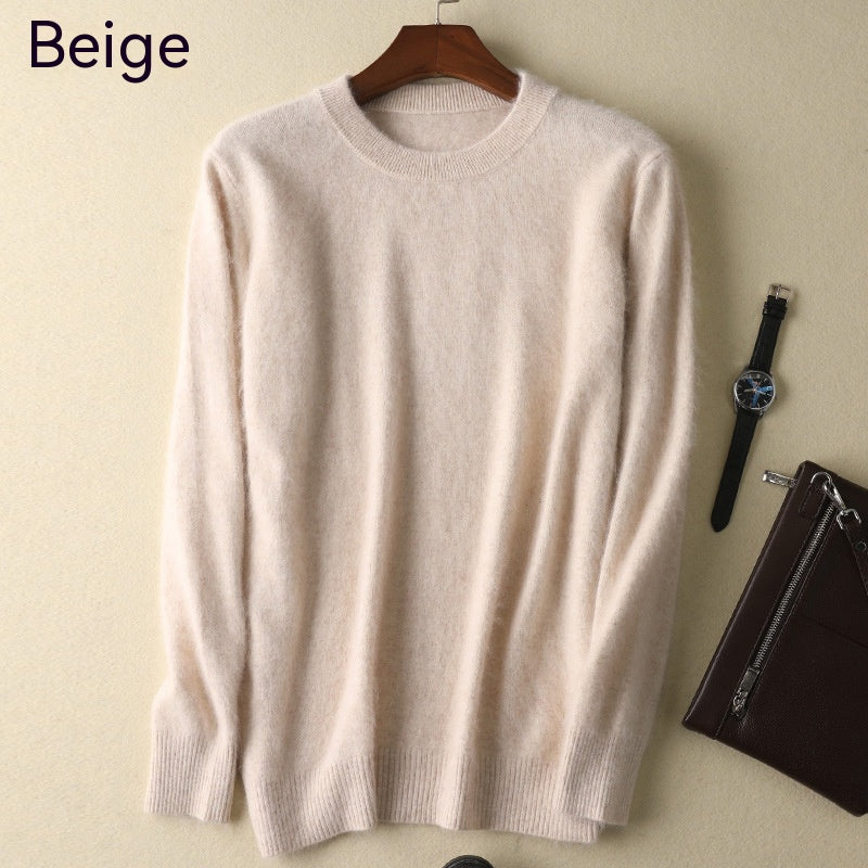 Cashmere Round Neck Pullover Thickened Woolen Bottoming Sweater