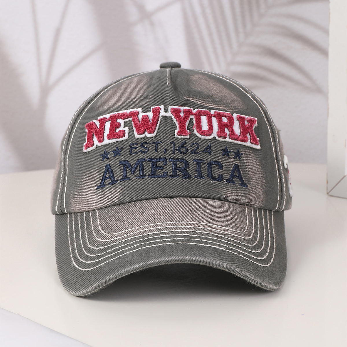 Spring And Autumn Men's And Women's Style Baseball Caps With Fashionable NEW YORK Letter Embroidery. Versatile For Outdoor Cycling.
