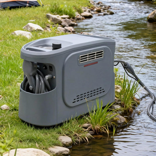 Camping Shower With A Constant-temperature Water Heater