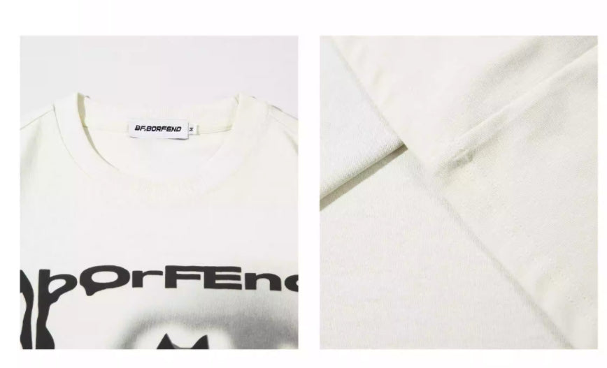 Round Neck Short Sleeve T-shirt Men And Women Loose
