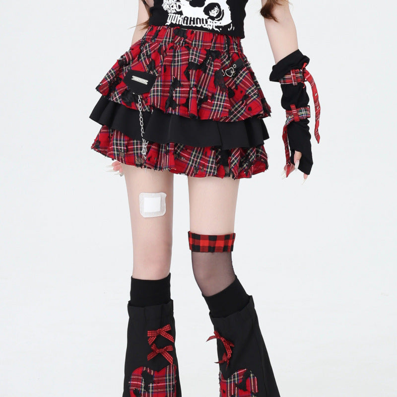Women's Dopamine Punk Half-length Cake Skirt