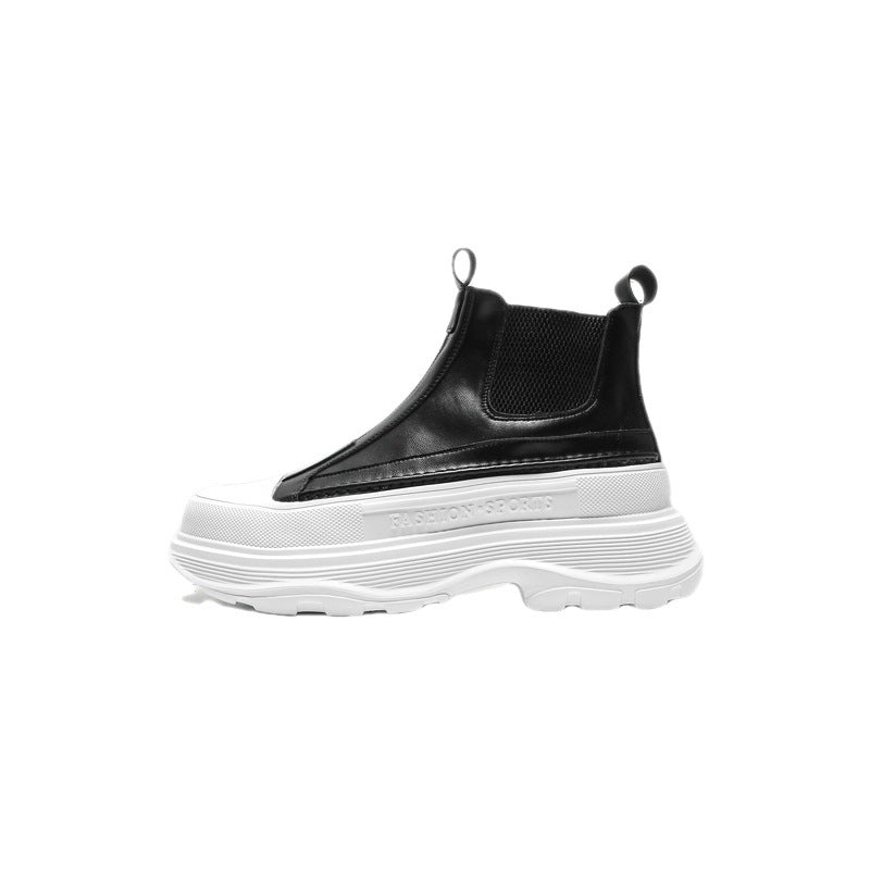 Thick-soled High-top Casual Set Of  Boots