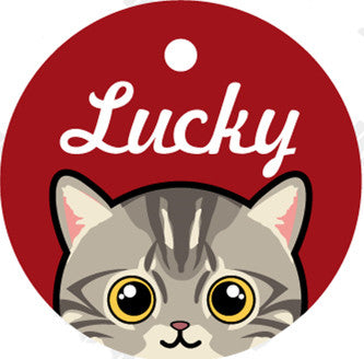 Pet Card Custom Lettering Identity Plate