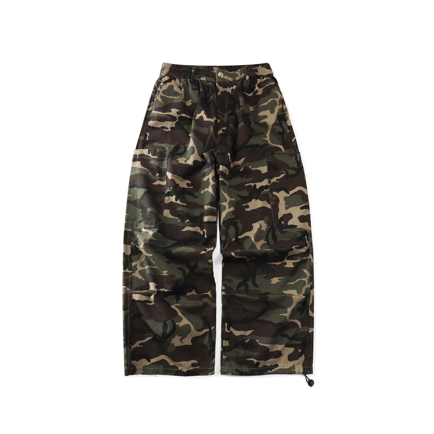American Camouflage Cargo Pants Male Adjustable Leg Shaping