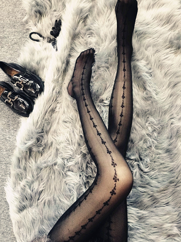 Fashion Sexy Women's Black Transparent Pantyhose