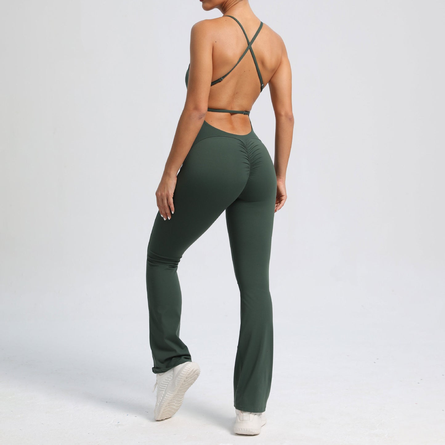High-intensity Sports Adjustable Shoulder Strap Slightly Tight Yoga Jumpsuit