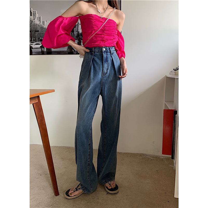 Sexy Zipper Three-Color Stitching Suspenders Casual Long Jumpsuit