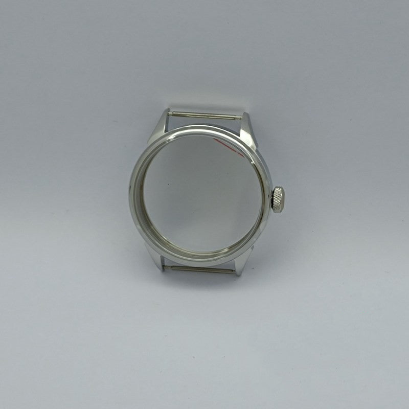 Silver Stainless Steel Shell Is Suitable For Eta6497 6498 Movement Sand Shell Light Shell