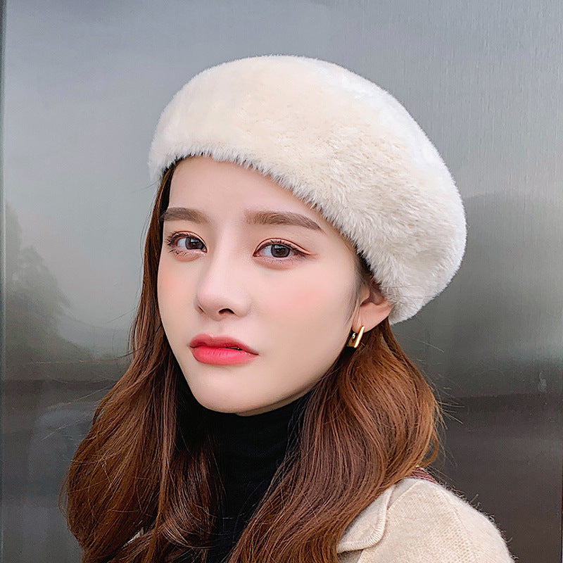Women's Fashion Mink Hair Beret Leisure