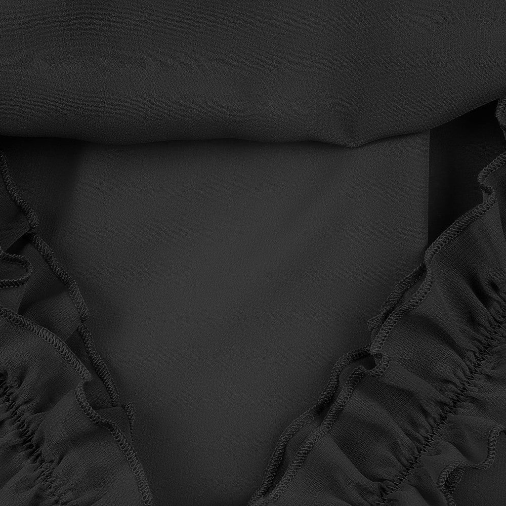 Sexy Half Perspective Chiffon Skirt