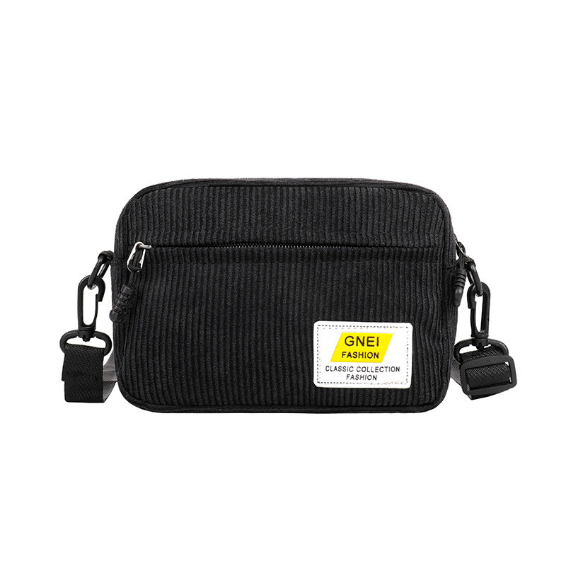 Broadband Messenger Retro Fleece Women's Canvas Small Bag