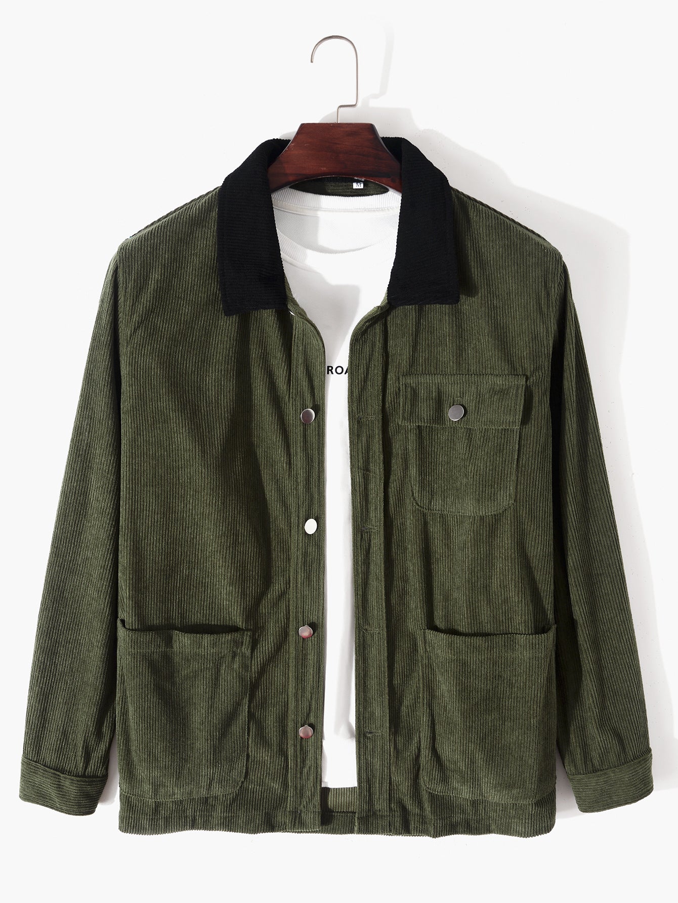 Long Sleeve Men's Jacket European And American Top Solid Color