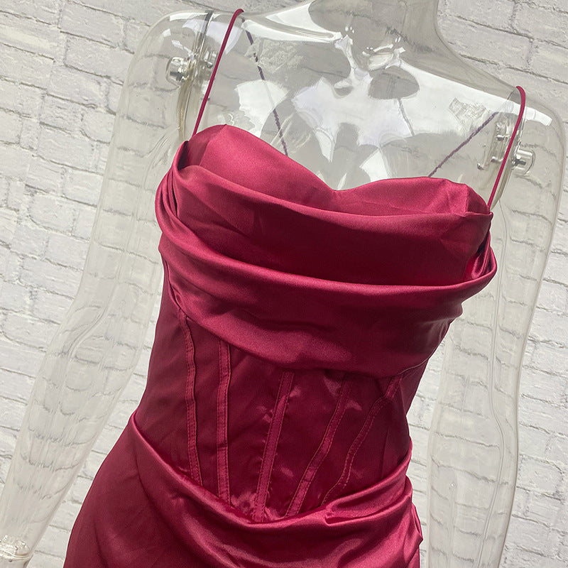 European And American-style High-waisted Side-slit Design