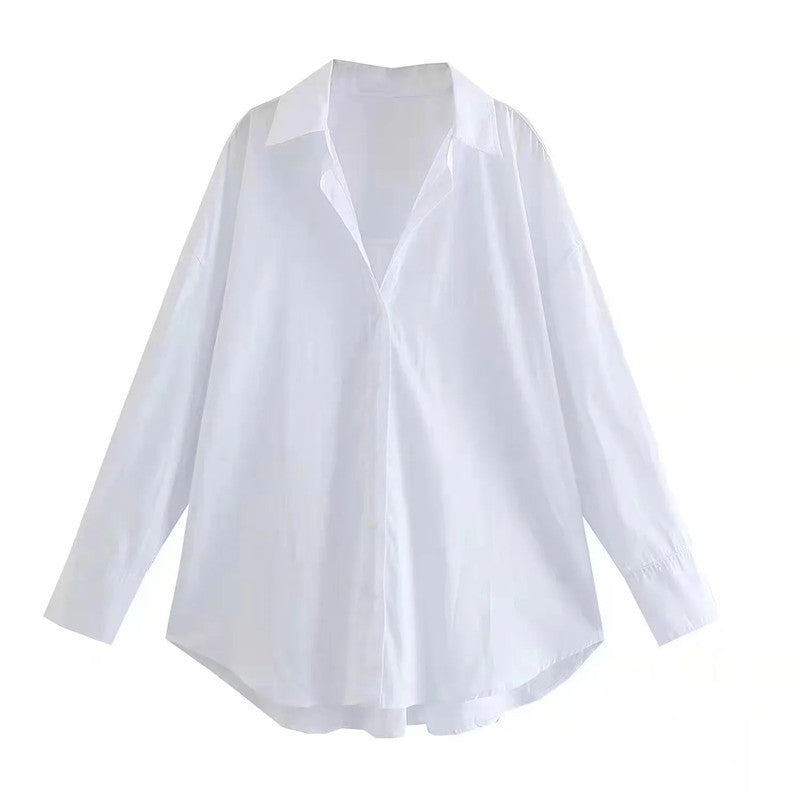 Urban Casual Multi-color Poplin Shirt
