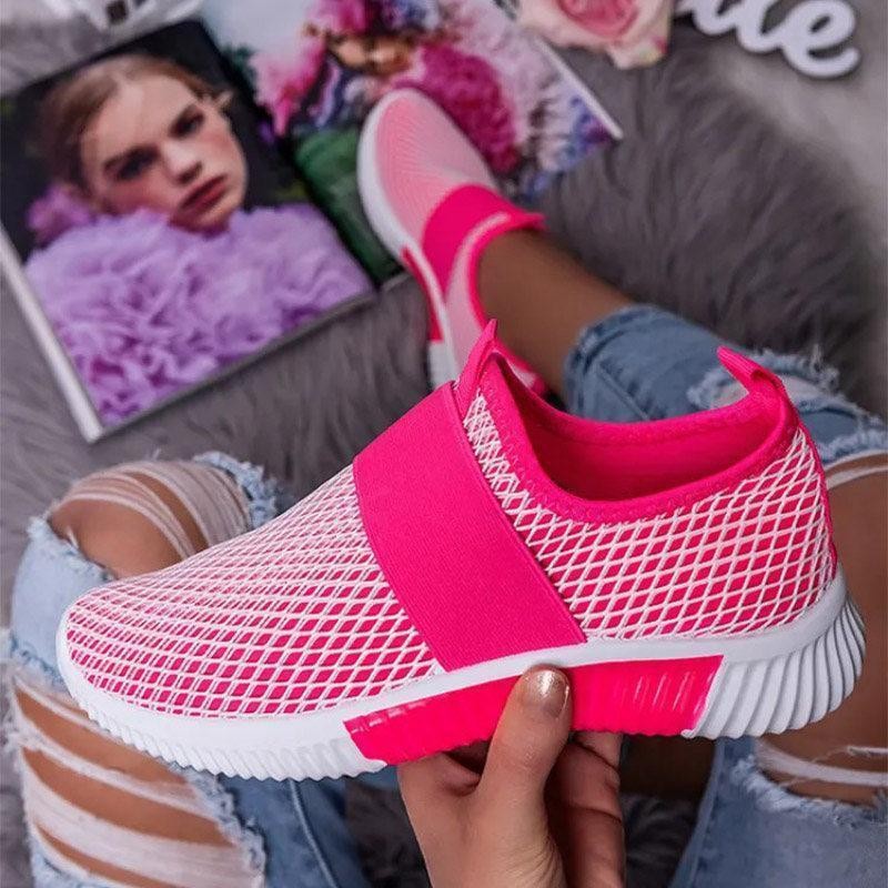 Lightweight Flying Mesh Round Toe Casual Women's Single Shoes