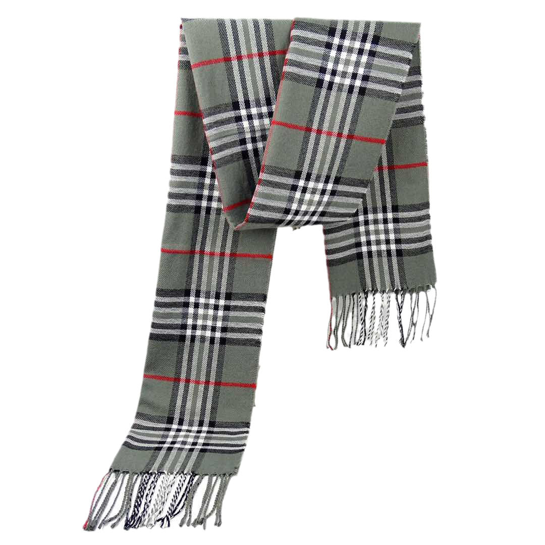 Men's Versatile Reversible Checkered Shawl Scarf